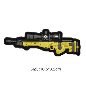 3D PVC táctico al aire libre bolsa pegatina parche insignia de goma goteo etiqueta versión Q con ganchos parches punto al por mayor - Product Image 4