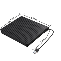 Voor laptop, desktop, compatibel dvd-station, usb-cd-speler, externe dvd-speler, dvd rw, draagbare externe cd-rom