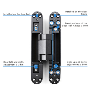 HM1259 Высокое качество 3D Регулируемый скрытый шарнир/невидимый дверной шарнир - Product Image 3