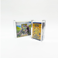 Boîte d'appoint de protection de cartes en acrylique avec couvercle magnétique ETB anti-poussière personnalisée pour boîte Elite Trainer