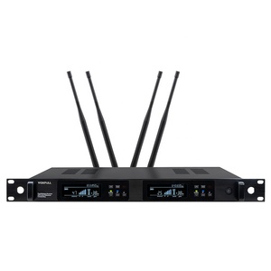 Voxfull Pro Audio <span class=keywords><strong>QLXD24</strong></span> BTEA5 8 SM5 8 Cuatro antenas True Diversity Lavalier Sistema DE MICRÓFONO INALÁMBRICO Cancelación de ruido - Product Image 2