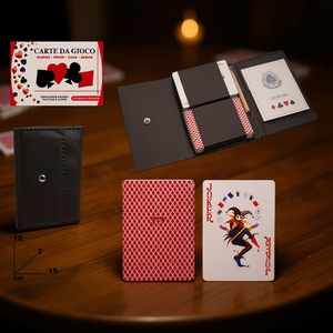 Cartes Ramino avec étui 15x10 cm plastifiées pour jeux de poker et de bridge - Product Image 2