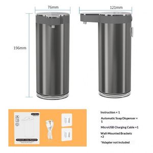 Ready Stock New ST01 Portable Disposable Automatic <b>Sensor</b> Foam Hand Sanitizer Dispenser Lithium <b>Battery</b> Stainless Steel - Product Image 4