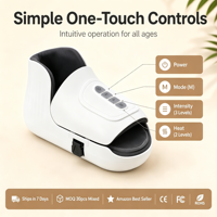 Chaussures de massage des pieds rechargeables avec technologie de vibration, de chaleur et de pression d'air pour un soulagement efficace de la douleur à la marche