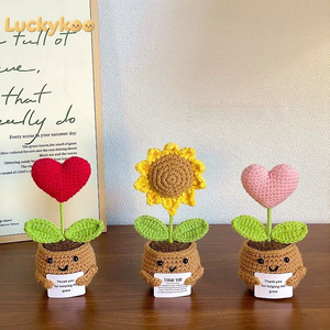Luckykoo Regalos de Apoyo Emocional: Juguetes de Peluche de Patata Positiva Adorables para Niños, Llaveros de Animales de Ganchillo - Product Image 3