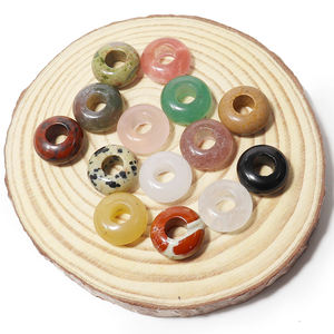 Perles d'abacus en cristal naturel à gros trous pour la guérison, la méditation, l'énergie des chakras, la prière, la décoration de la <span class=keywords><strong>maison</strong></span> et du bureau, cadeau spirituel - Product Image 4