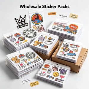 Paquetes de Pegatinas de Vinilo Personalizadas al por Mayor, Etiquetas Adhesivas Impermeables de Forma Irregular para Manualidades y Regalos, Paquete a Granel, Envío Global - Product Image 1