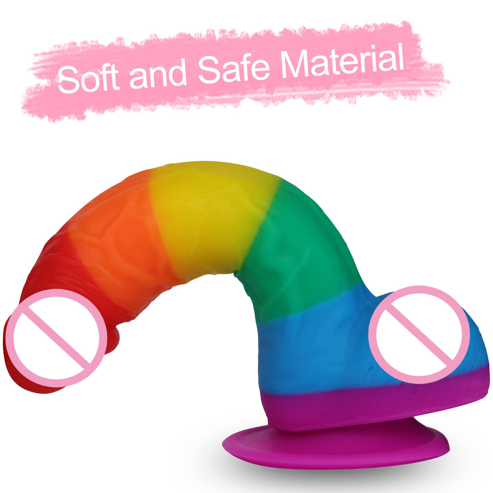 18,5 cm Realistischer Regenbogen-Dildo fr Erwachsenen-Sexspielzeug aus  Flssigsilikon mit Starkem Saugnapf G-Punkt Freihndig fr Vaginale Nutzung  bei Frauen und Mnnern| Alibaba.com