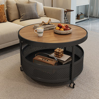 Italienischer Moderner Minimalistischer Steinplatten-Couchtisch für Kleine Wohnungen Wohnzimmer Zuhause Luxuriöser Cremefarbener Stil Neu Beweglich