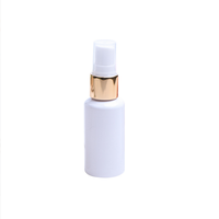 Bouteille de toner eau parfum de voyage en plastique PET de 40ml personnalisée avec pulvérisateur à brouillard fin or et argent pour emballage cosmétique