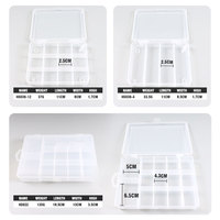 Palmer portable boîte de matériel de pêche mallette de rangement en plastique transparent boîte de leurre pour gabarit leurre cuillère appât crochet accessoires boîte de rangement