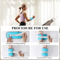 Poids de cheville personnalisés en tissu pour femmes, hommes et enfants avec sangles réglables pour la physiothérapie, la course à pied, la marche, le fitness et la gym
