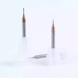 2 cannelures 0.2-0.9mm pour aluminium acier inoxydable Micro fraises à bout plat CNC Fraises de précision Outils de gravure - Product Image 5