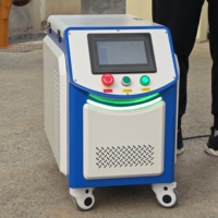 Nettoyeur laser à impulsions portable 300W, machine de nettoyage au laser pour enlever la rouille et la peinture, pour le bois, la peinture, les moteurs de véhicules