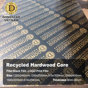 Commercial Finger Joint Film Faced Plywood 4x8 Plywood Sheet with Eucalyptus White Hardwood Rubber Core - Product Image 1