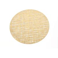 Set de table Yichuan de couleur argent, écologique, style zen asiatique, imperméable en PVC, diamètre 38 cm, épaisseur 1 cm, pour la maison et la cuisine
