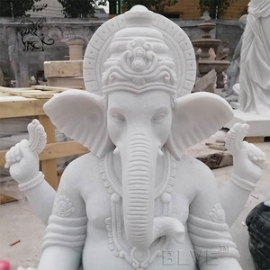 Statues de Bouddha de petites dimensions <span class=keywords><strong>en</strong></span> marbre sculptées à la main, représentant des divinités indiennes, <span class=keywords><strong>statue</strong></span> de Ganesh <span class=keywords><strong>en</strong></span> <span class=keywords><strong>pierre</strong></span>, statues de dieux hindous Ganesh - Product Image 2