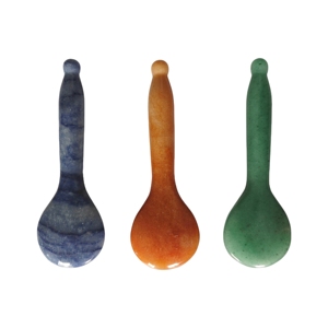 Multicolor Aventurine Stone Gua Sha Spoon for Facial <b>Massage</b> & Acupressure - Product Image 4