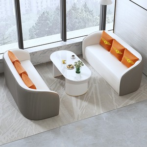 Ensemble <span class=keywords><strong>de</strong></span> chaises <span class=keywords><strong>de</strong></span> table en fer moderne et simple <span class=keywords><strong>Petit</strong></span> <span class=keywords><strong>canapé</strong></span> <span class=keywords><strong>de</strong></span> luxe léger pour réception <span class=keywords><strong>Bureau</strong></span> Thé pour villa Magasins <span class=keywords><strong>de</strong></span> vêtements - Product Image 3