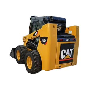 Importación original de Japón para Caterpillar CAT246C Mini Skid Steer Loader Machine Precio barato con componentes de núcleo de motor y bomba - Product Image 1