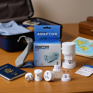 International Adaptor All-In-One <b>Universal</b> Travel <b>Plug</b> Converter Set with Carry Bag - Product Image 3