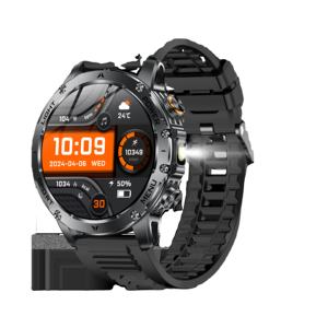 สมาร์ทวอทช์ AK87 สำหรับผู้ชาย แบตเตอรี่ 1000mAh รองรับการโทรผ่านบลูทูธ ไฟฉาย ตรวจวัดสุขภาพและฟิตเนส สายซิลิโคน - Product Image 2