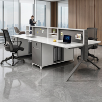 Bureau de direction en bois massif de haute qualité 2026, bureau de direction moderne en MDF, table de travail pour 2 personnes