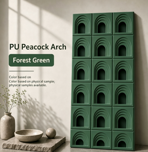Panneau mural extérieur 3D moderne en PU, autocollant, imperméable, pour la décoration de cloisons intérieures domestiques - Product Image 6