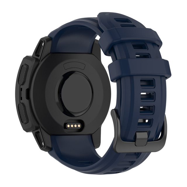 Sweat Resistant Silicone Watch Band Replacement Strap for Garmin Instinct 2S Breathable Sports Wristband with Installation Tools