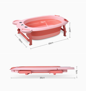 Bañera Plegable Portátil para Bebés, con Rociador, 5 Asientos, Bañera de Plástico para Bebés, <span class=keywords><strong>2022</strong></span> - Product Image 3