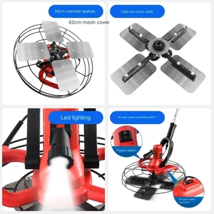 Machine à lisser le <span class=keywords><strong>béton</strong></span> portative de qualité industrielle en caoutchouc EPDM, alimentée par prise électrique 220V, outil de lissage mural, <span class=keywords><strong>ponceuse</strong></span> de surface en <span class=keywords><strong>béton</strong></span> - Product Image 4