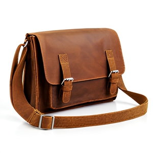Premium <b>Real</b> <b>Leather</b> Messenger <b>Bag</b> Crossbody Shoulder Satchel Handmade for Office Work Travel Outdoor Sports Business Gift Style - Product Image 6