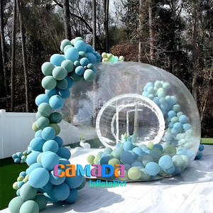 Maison à bulles gonflable transparente maison à bulles dôme amusant avec ballon événement maison à bulles pompe et ventilateur inclus - Product Image 2