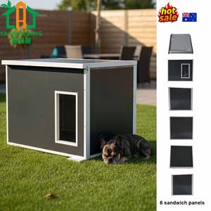 Caseta Tipo Perrera para Perros Grandes Villa para Perros Paneles Sándwich Impermeables de Alta Calidad Caseta para Perros Grandes para Exteriores - Product Image 2