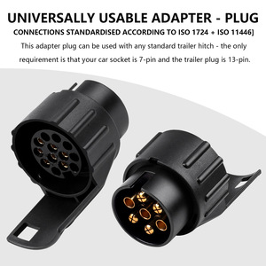 Adaptateur Mini 7P à 13P Noir pour Prise de Remorque Automobile et de Camping-Car - Product Image 4