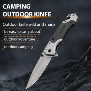 Cuchillo Plegable Multifuncional de Acero Inoxidable OEM Personalizable King, Hoja No Ajustable, 230 mm de Longitud Total, para Exteriores - Product Image 4