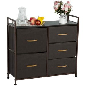 Organisateur de superpositions <span class=keywords><strong>à</strong></span> 5 tiroirs, <span class=keywords><strong>tour</strong></span> de rangement en tissu et commode pour meubles de chambre <span class=keywords><strong>à</strong></span> coucher - Product Image 5