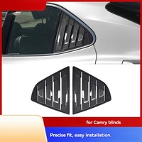 Pièces de modification automobile : Louvre triangulaire en ABS type « ailette de requin » pour Toyota Camry 18-24, pièces de modification de vitre arrière