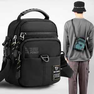 Sac bandoulière mini messager pour homme avec logo, étanche, décontracté, sac de poitrine croisé pour le voyage - Vente en gros - Product Image 5
