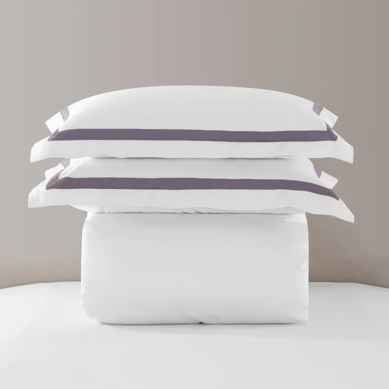Lenzuolo letto in cotone King Size con marchio Non tessuto Resort