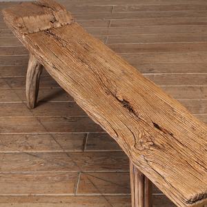Asian Antique Furniture Vintage Solid Reclaimed Elm Wood <strong>Bench</strong> Traditional Design for Home Project Design Farmhouse Hall Villa - Product Image 3