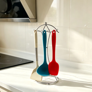 Premium Stylish 6-Hooks <strong>Kitchen</strong> Tool <strong>Carousel</strong>, Space-Saving Wire Utensil Hanging Stand for Restaurant and Family Use - Product Image 2