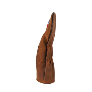 Yopral personnalisé marron en cuir véritable 460CC couvre-chefs <span class=keywords><strong>de</strong></span> pilote logo brodé couvre-chefs <span class=keywords><strong>de</strong></span> club en bois <span class=keywords><strong>de</strong></span> golf - Product Image 3