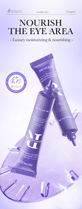 Oem Op Maat Gemaakte Koreaanse Huidverzorgingscosmetica Om Donkere Kringen Te Verwijderen, Verhelderende Niacinamide Oogcrème Retinol Oogverstrakking Crème