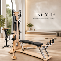 Tour de poulies multifonction en bois d'érable Jingyue pour Pilates, musculation, fitness, exercices de yoga et système d'extension