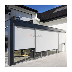 Windproof không thấm nước hình ống cơ giới vườn Patio ban công có thể thu vào sự riêng tư ngoài trời con lăn Rèm Zip màn hình - Product Image 6