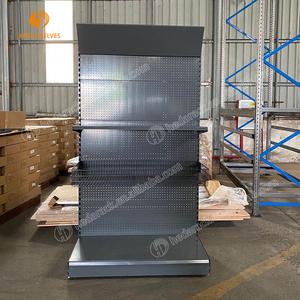 Bán lẻ công cụ cửa hàng phần cứng kim loại Pegboard hiển thị đứng sàn cửa hàng lịch thi đấu PEG hiển thị giá - Product Image 2