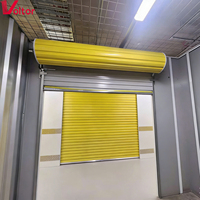 Porte à enroulement en acier moderne et contemporaine, qualité commerciale, protection efficace, fonctionnement stable, réglage facile pour entrepôt extérieur
