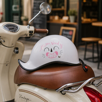 Casque de moto vintage à visière ouverte, personnalisé avec logo, vente en gros d'usine, design sur mesure pour hommes et femmes