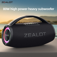 Haut-parleur portable puissant avec micro et Bluetooth, original Zealot S97, pour karaoké